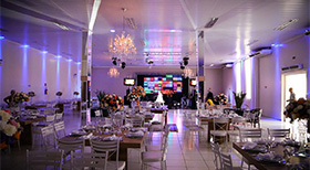 Ambiente do buffet Ilha D Capri